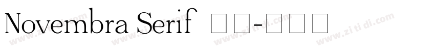 Novembra Serif 作者字体转换